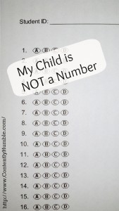 My Child is Not a Number