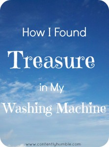 How I Found Treasure in My Washing Machine