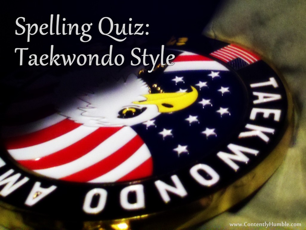 Spelling Quiz: Taekwondo Style