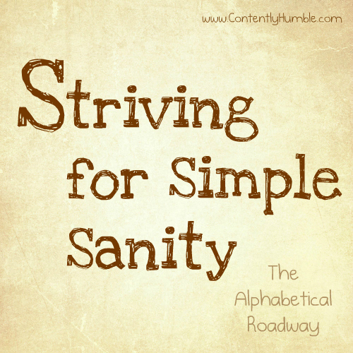 Striving for Simple Sanity