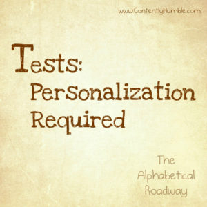 Tests: Personalization Required