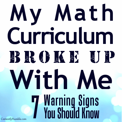 My Math Curriculum Broke Up With Me